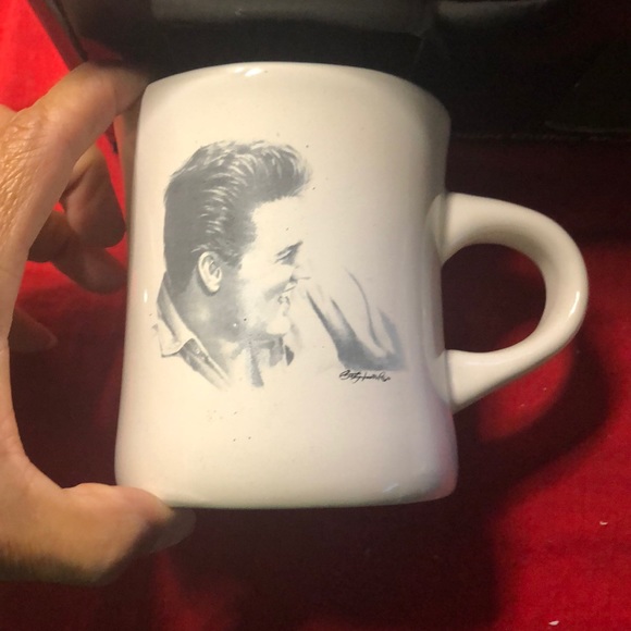 NEW SET OF FOUR 4 CERAMIC ELVIS PRESLEY SKETCHES - Picture 6 of 8